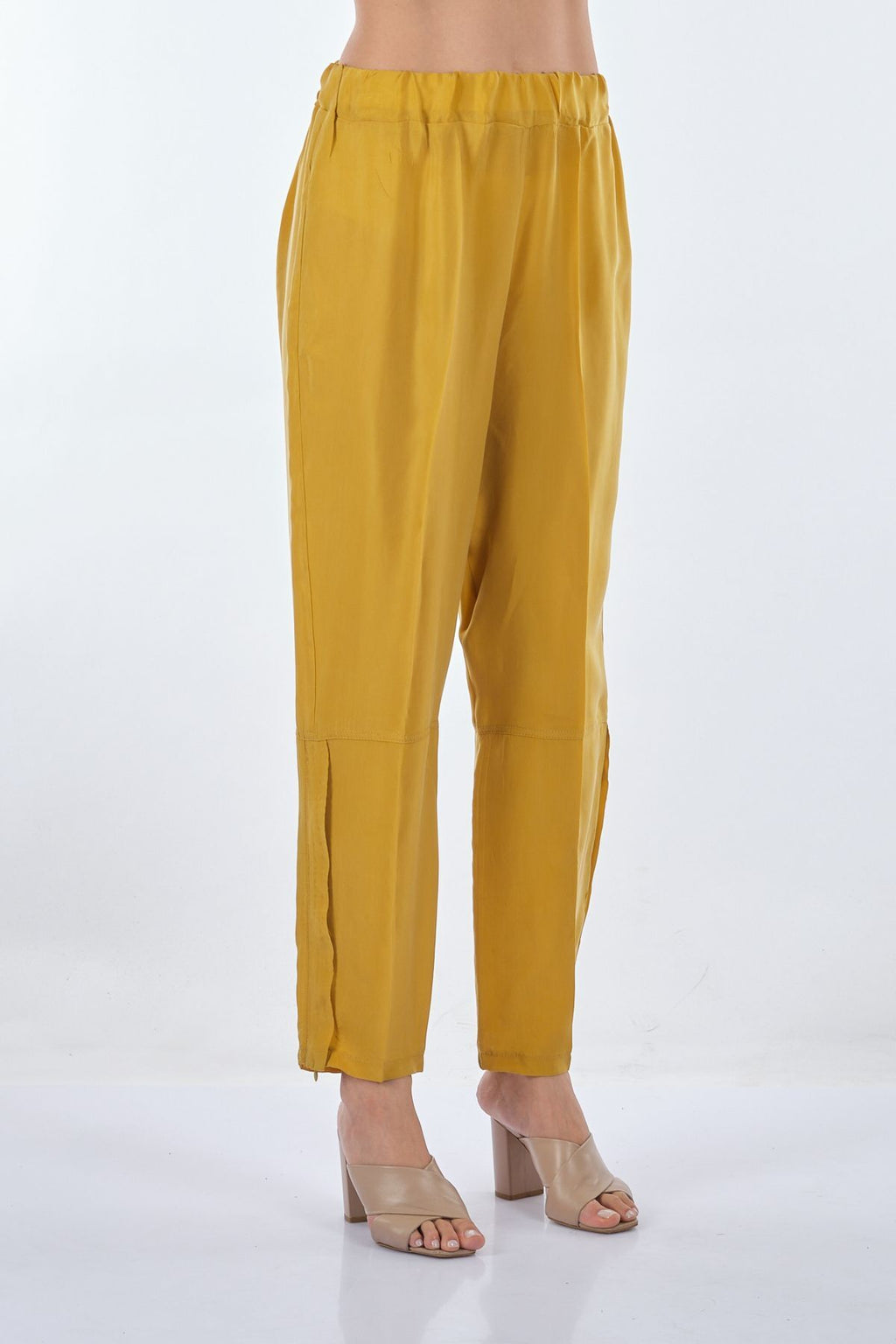 Misswhence Minimalist Yüksek Bel Midi Kadın Pantolon - Günlük Şıklık