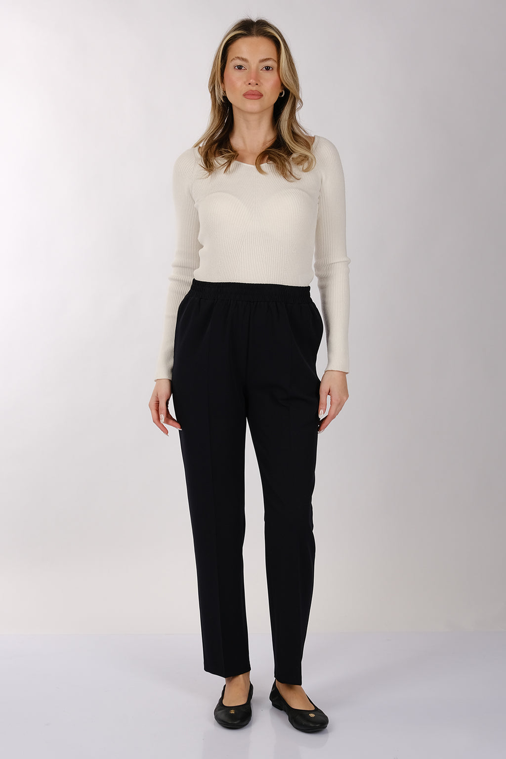 Modiva Kadın Yüksek Bel Regular Fit Pantolon - Minimalist Tarz