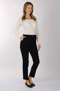 Modiva Minimalist Yüksek Bel 7/8 Dar Kesim Kadın Pantolon - Günlük & Ofis