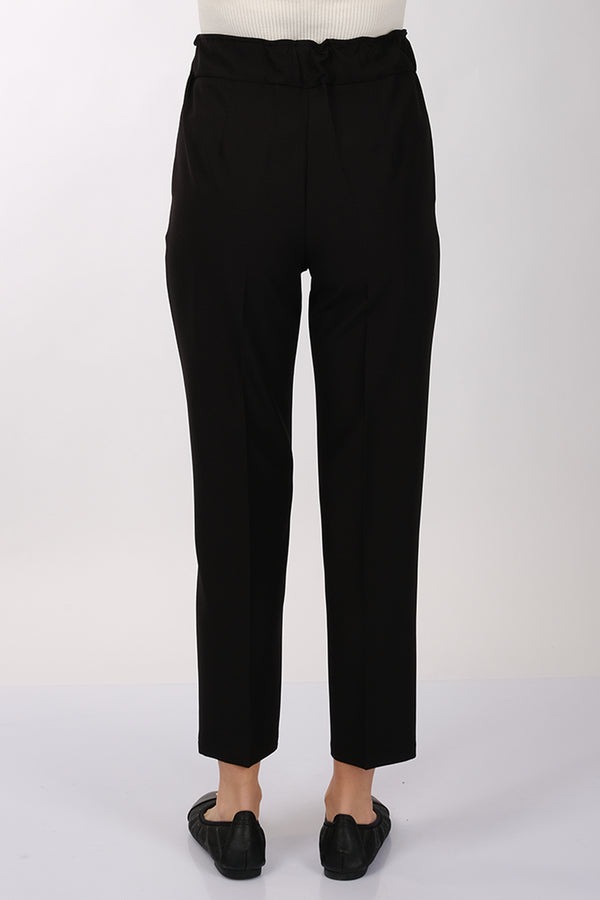 Modiva Minimalist Yüksek Bel Crop Pantolon - Günlük & İş