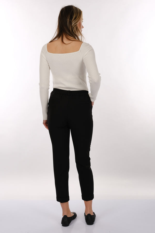 Modiva Minimalist Yüksek Bel Midi Kadın Pantolon - Günlük & Ofis
