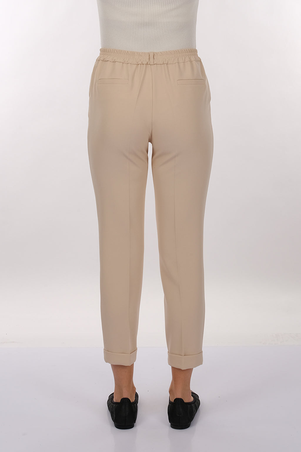 Modiva Minimalist Yüksek Bel Midi Kadın Pantolon - Günlük & Ofis