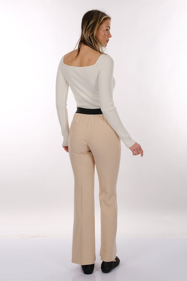 Modiva Minimalist Yüksek Bel Midi Kadın Pantolon - Günlük & Ofis