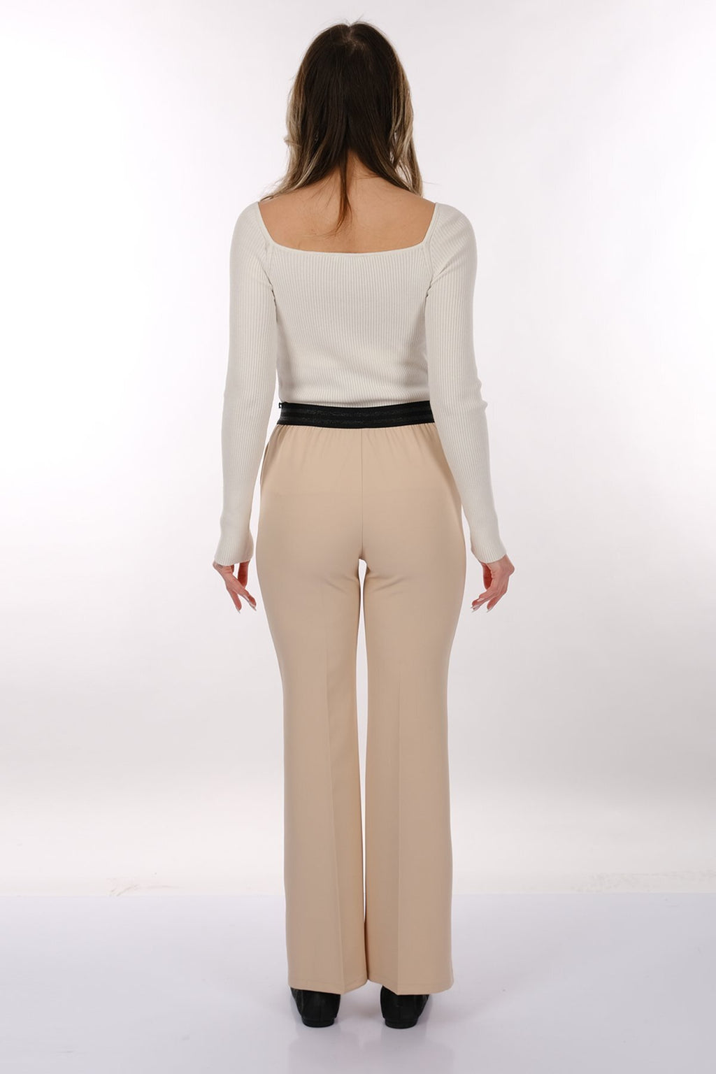 Modiva Minimalist Yüksek Bel Midi Kadın Pantolon - Günlük & Ofis