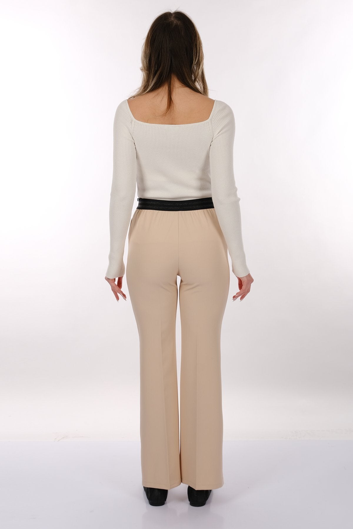 Modiva Minimalist Yüksek Bel Midi Kadın Pantolon - Günlük & Ofis