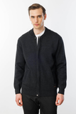 Men's Mandarin Collar Steel Knit Wool Jacket Pattern