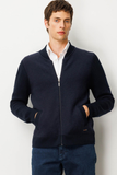 Men's Mandarin Collar Front Felt Knit Jacket Pattern