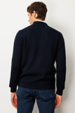 Men's Mandarin Collar Front Felt Knit Jacket Pattern