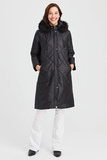 Women's Hooded Plaid Long Quilted Coat Pattern 