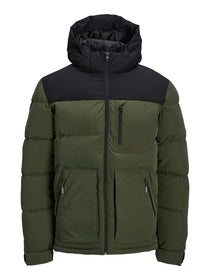 Jack&Jones Minimalist Oversize Kapüşonlu Erkek Kışlık Mont