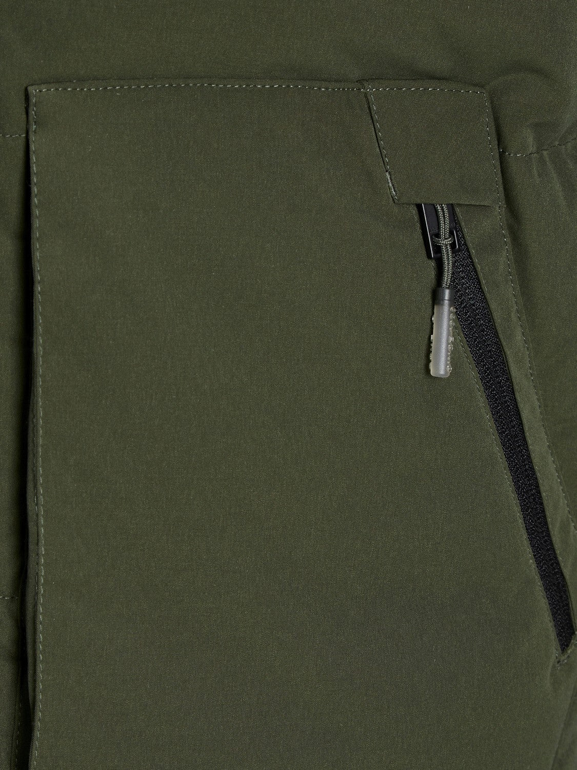 Jack&Jones Minimalist Oversize Kapüşonlu Erkek Kışlık Mont
