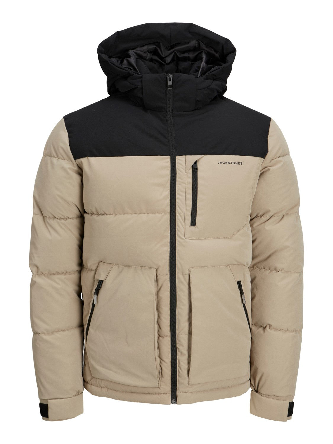 Jack&Jones Minimalist Oversize Kapüşonlu Erkek Kışlık Mont