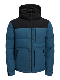 Jack&Jones Minimalist Oversize Kapüşonlu Erkek Kışlık Mont