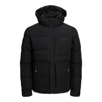 Jack&Jones Minimalist Oversize Kapüşonlu Erkek Kışlık Mont