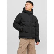 Jack&Jones Minimalist Oversize Kapüşonlu Erkek Kışlık Mont