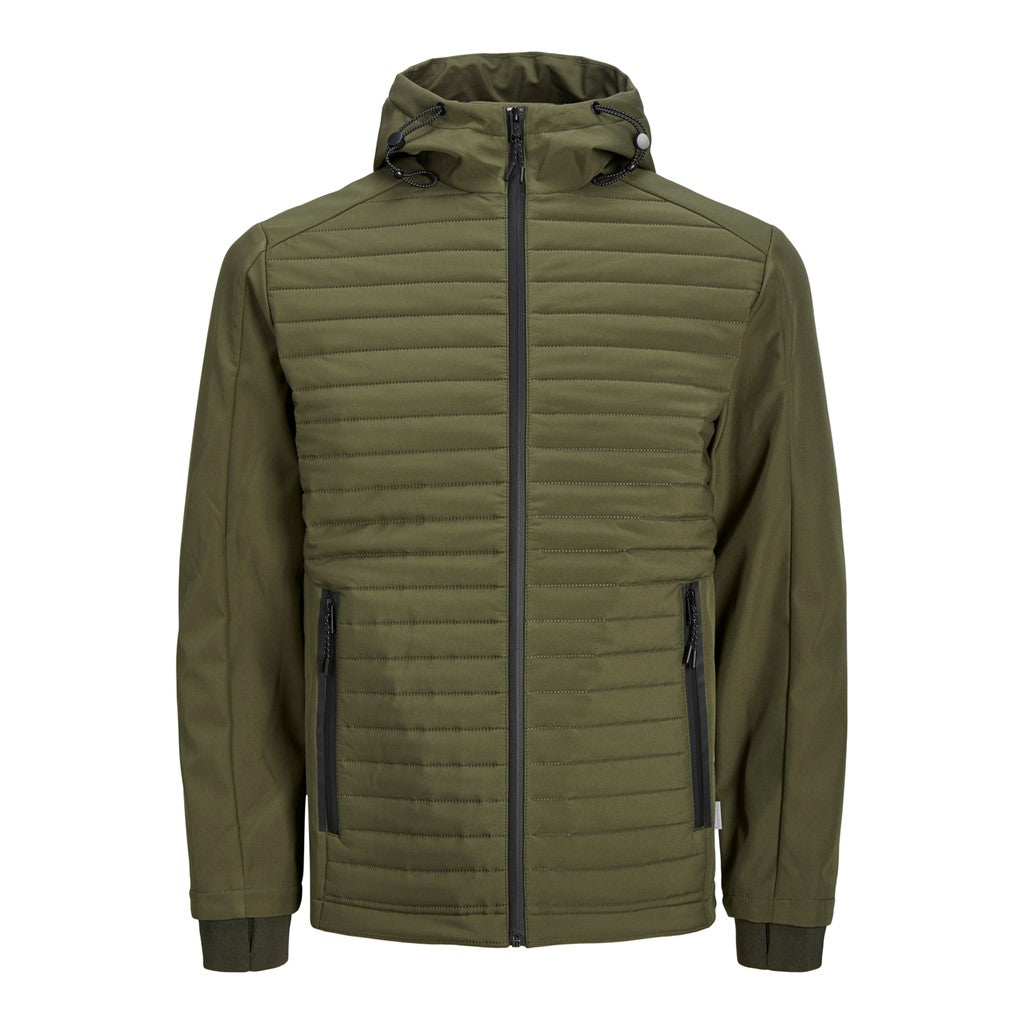 Jack&Jones Minimalist Kapüşonlu Erkek Mont - Günlük Stil