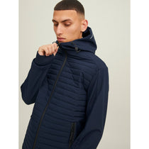 Jack&Jones Minimalist Kapüşonlu Erkek Mont - Günlük Stil