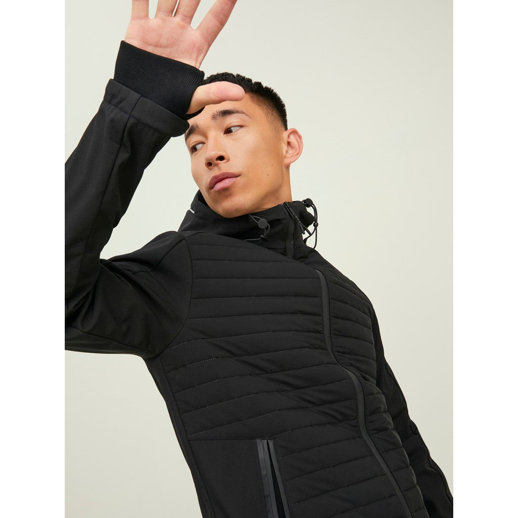 Jack&Jones Minimalist Kapüşonlu Erkek Mont - Günlük Stil
