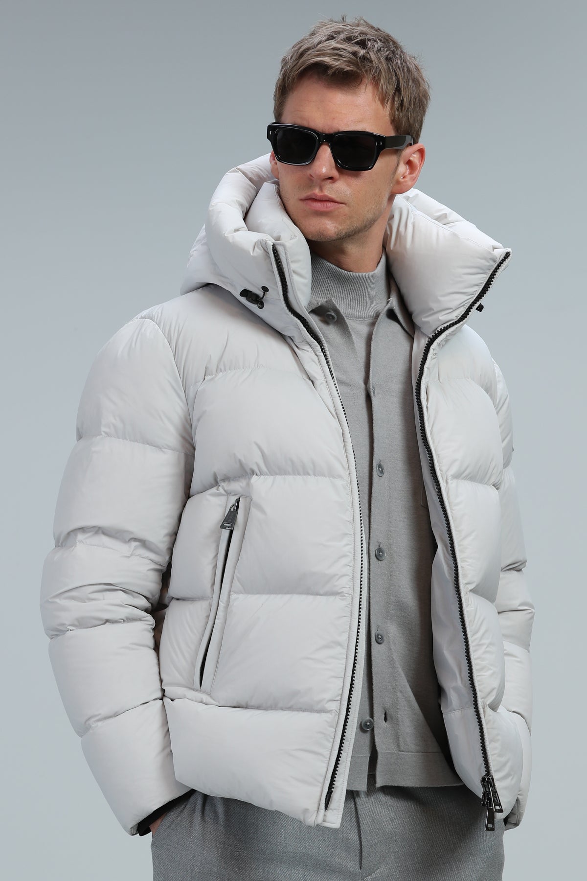 Lufian Oversize Minimalist Erkek Kışlık Mont - Regular Fit
