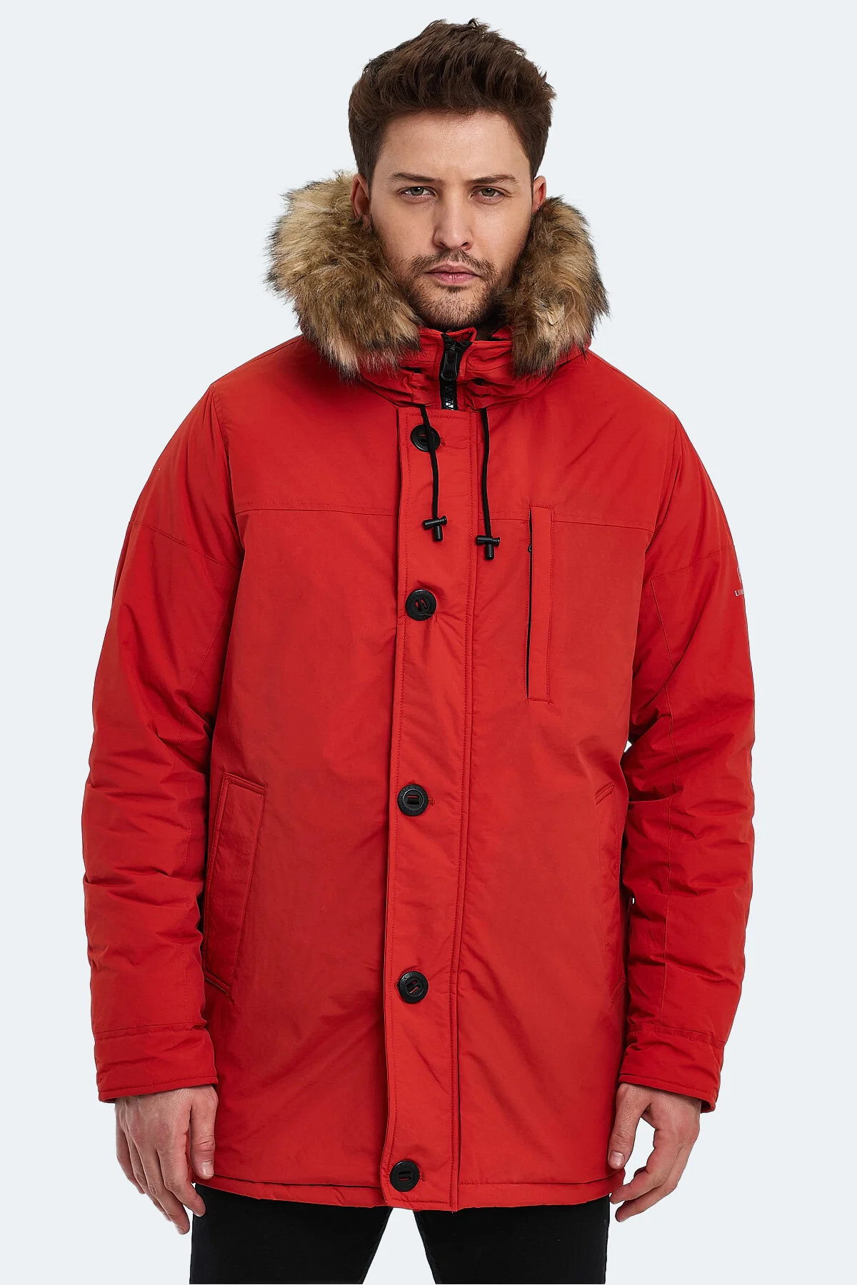 Lumberjack Erkek Oversize Kapüşonlu Kaban - Kışlık Sıcaklık Main image