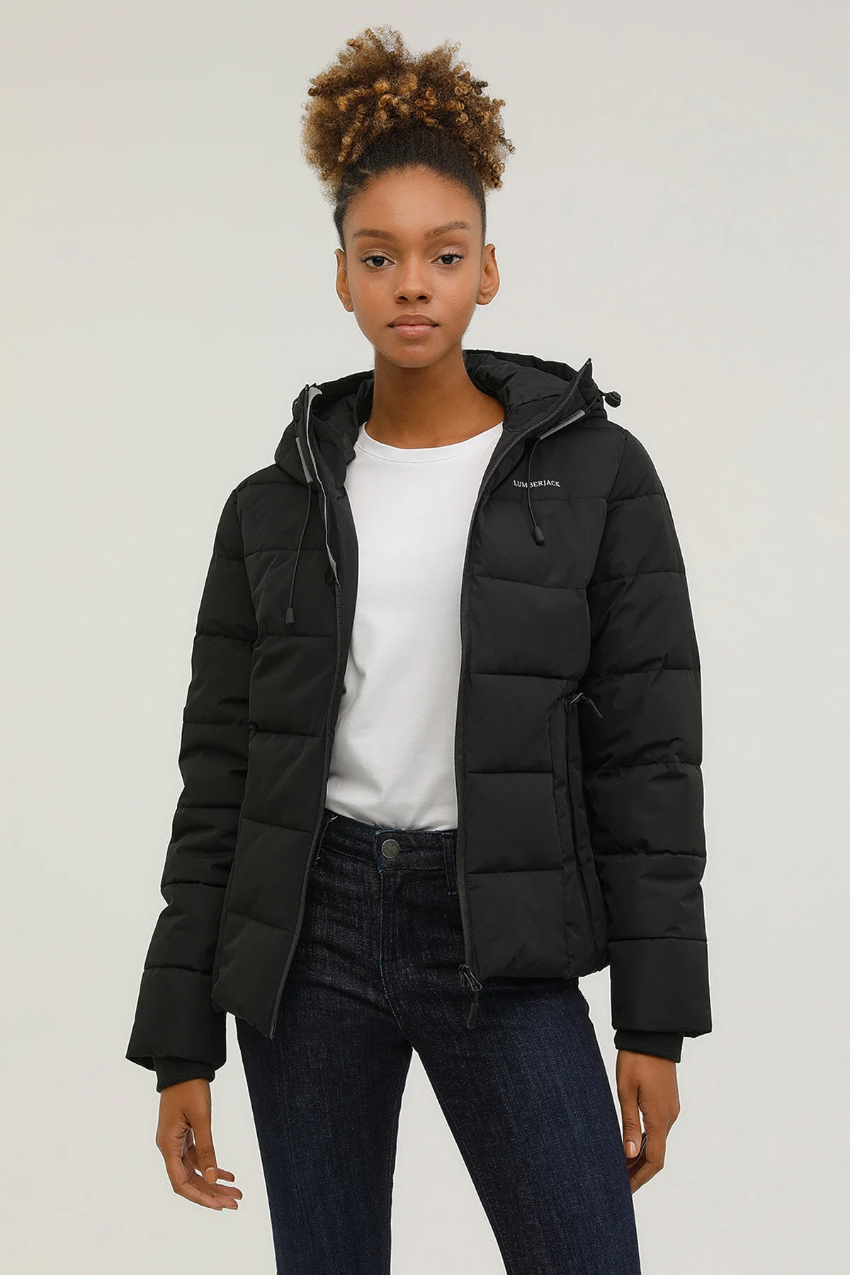 Lumberjack Kadın Oversize Kapüşonlu Kışlık Mont - Sıcak ve Şık Secondary image