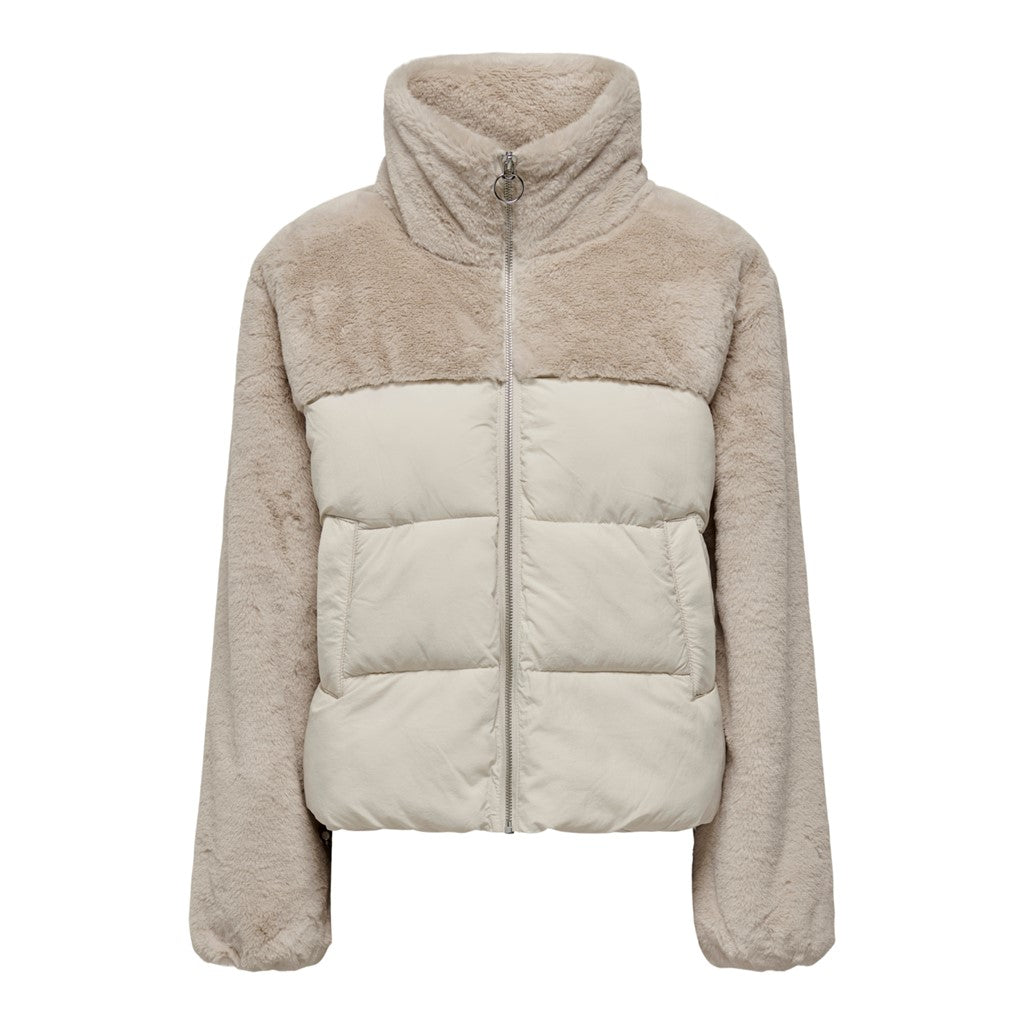 Only Kadın Peluş Crop Mont - Kışlık Sıcaklık & Şıklık