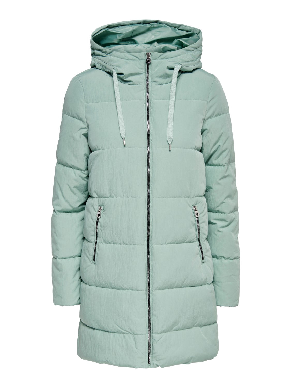 Only Kapüşonlu Oversize Midi Şişme Mont - Kışlık Günlük Main image