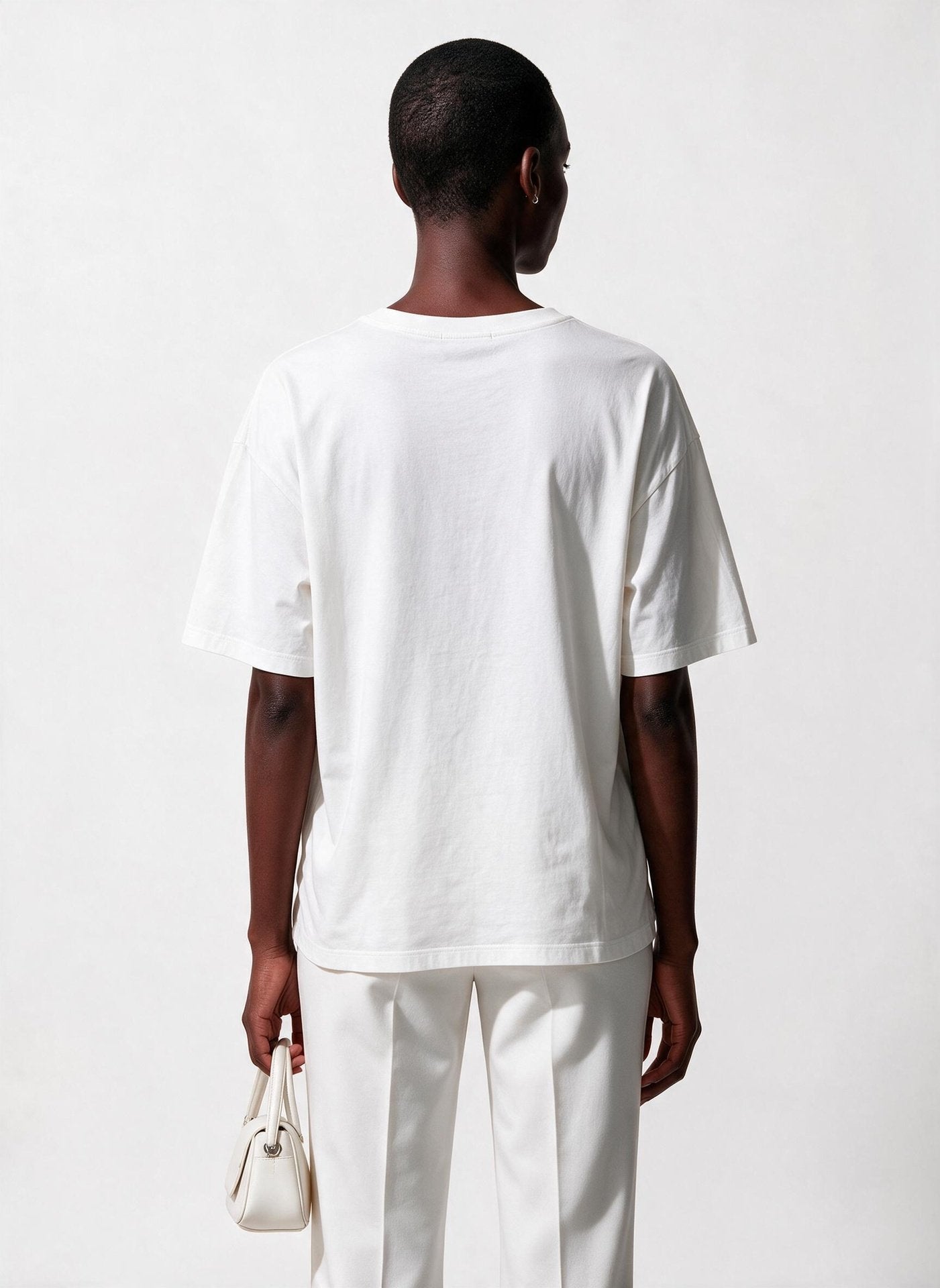 MOOIJ Kadın Bisiklet Yaka Rahat Kesim Pamuklu Nakışlı Kısa Kollu T-Shirt Secondary image