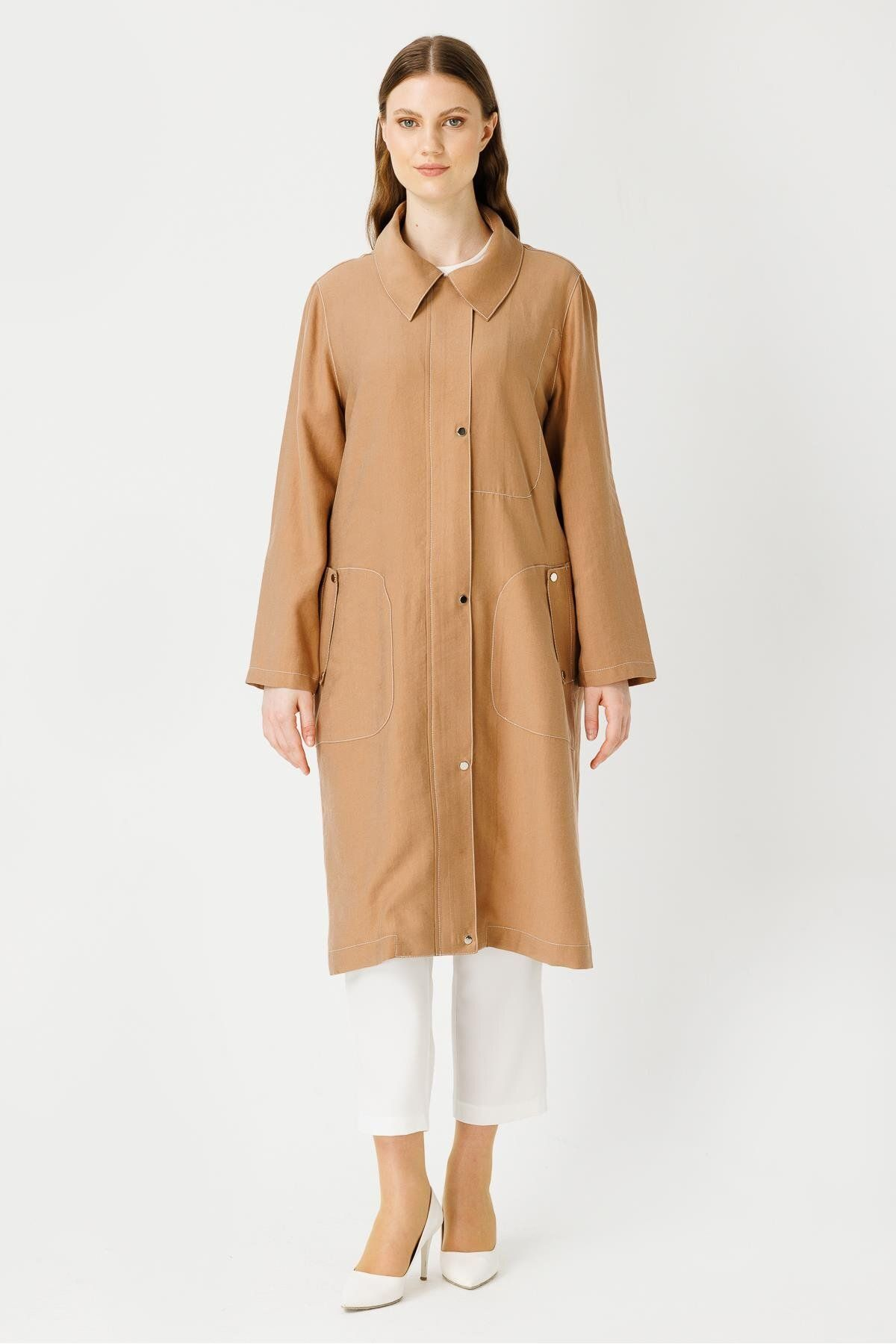 Müsemma Oversize Kadın Kap - Uzun Kol, Minimalist, Günlük Main image