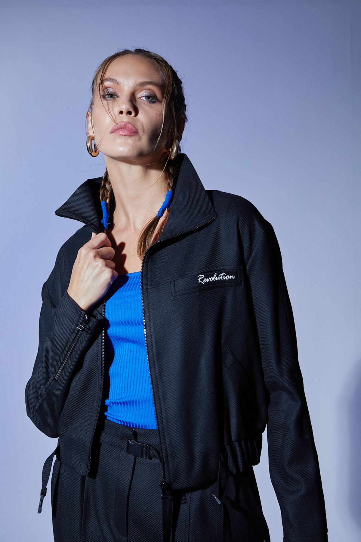 Naar Minimalist Oversize Crop Kadın Ceket - Günlük & Şık