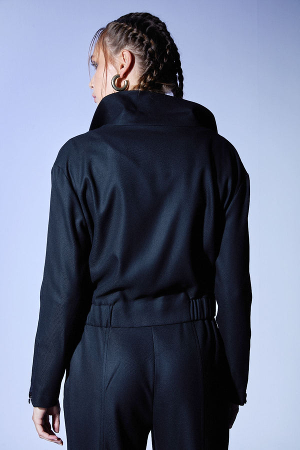 Naar Minimalist Oversize Crop Kadın Ceket - Günlük & Şık
