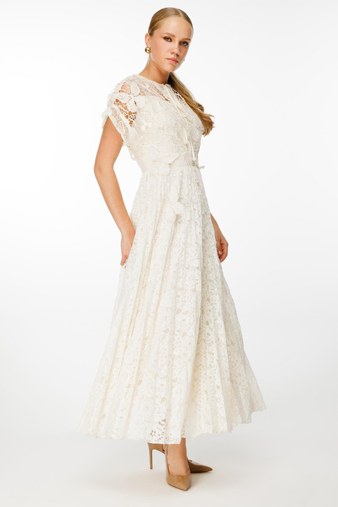 Nefeli Pilise Etekli Kelebek Detaylı Elbise 25Y5110