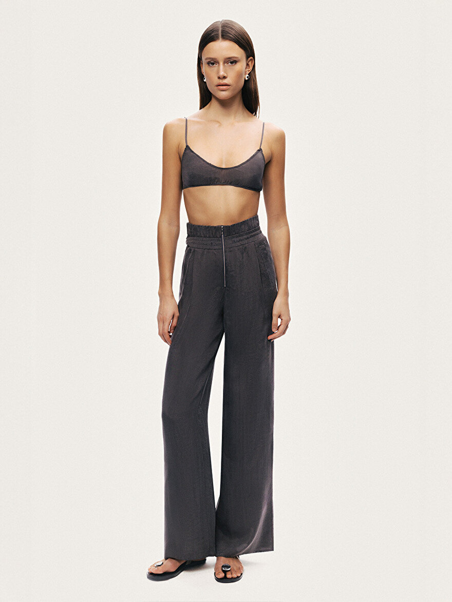 Nocturne Dökümlü Geniş Paça Pantolon N26YN3498 Main image