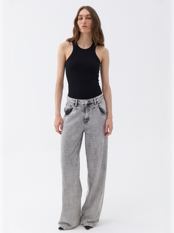 Nocturne Taş Tasarımlı Boyfriend Jean N25KD18120