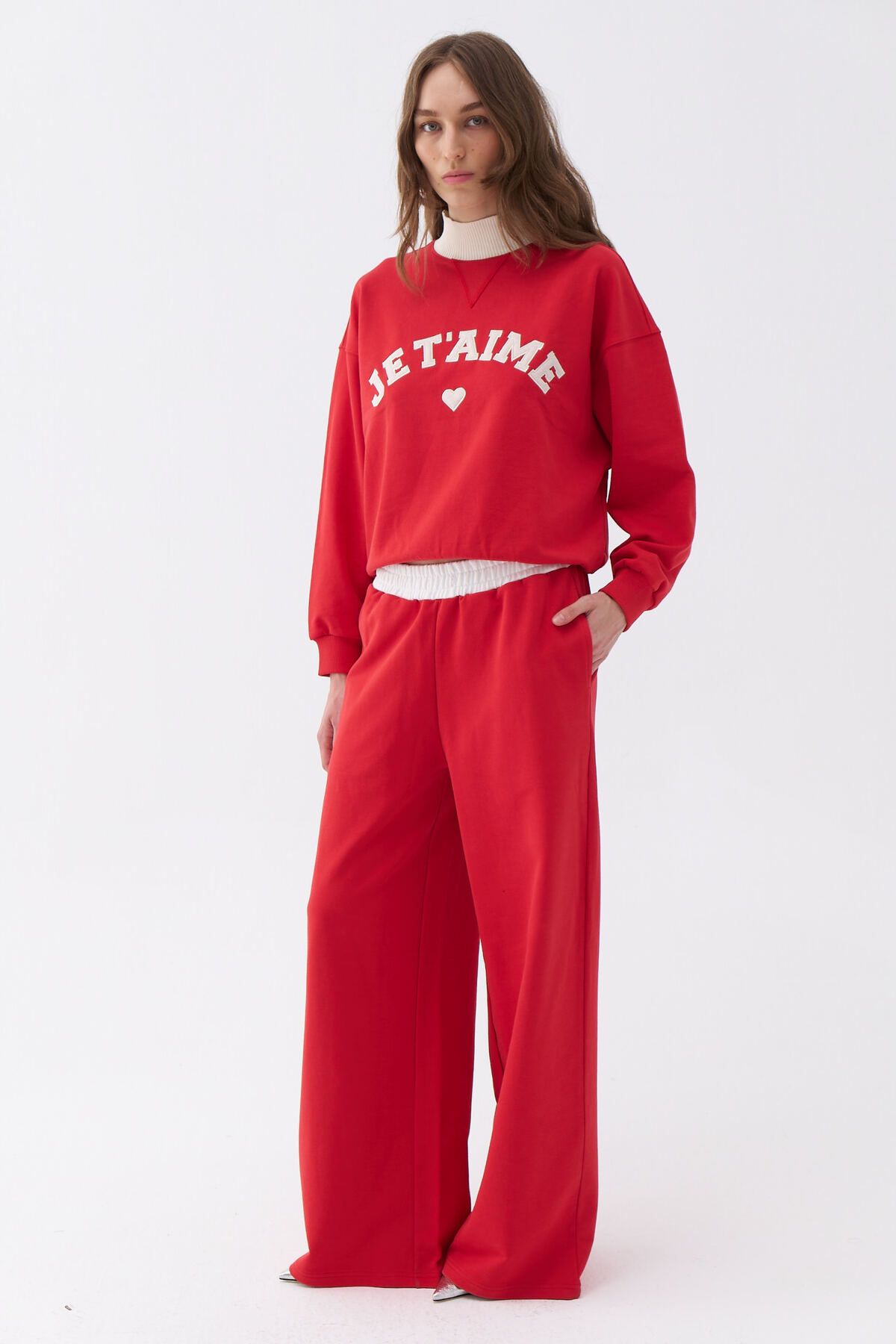 Nocturne Oversize Midi Kadın Pantolon - Günlük Rahatlık Secondary image