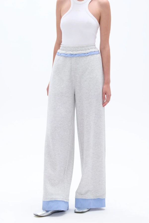 Nocturne Oversize Minimalist Kadın Pantolon - Geniş Paça Günlük