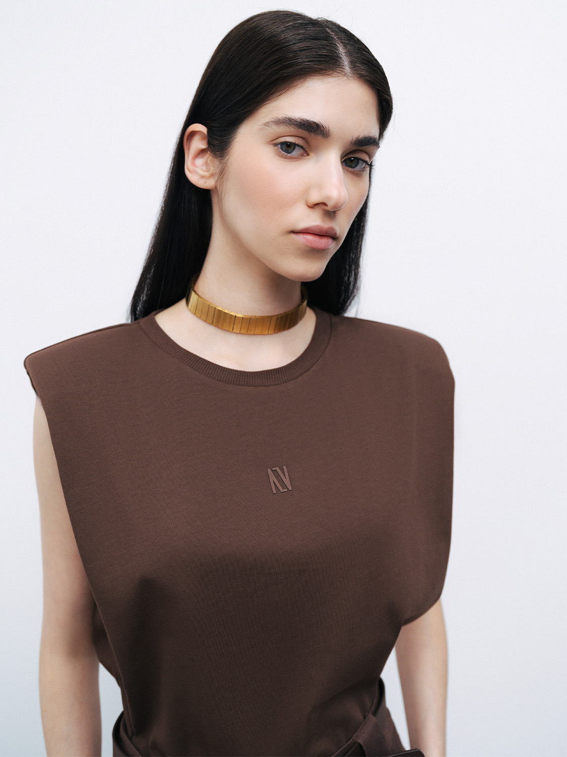 Nocturne Kadın Omuz Askılı Crop T-Shirt - Minimalist & Rahat Secondary image