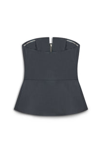 Nocturne Minimalist Straplez Crop Top - Günlük & Şık Kombinler