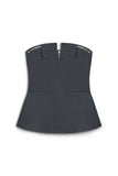 Nocturne Minimalist Straplez Crop Top - Günlük & Şık Kombinler