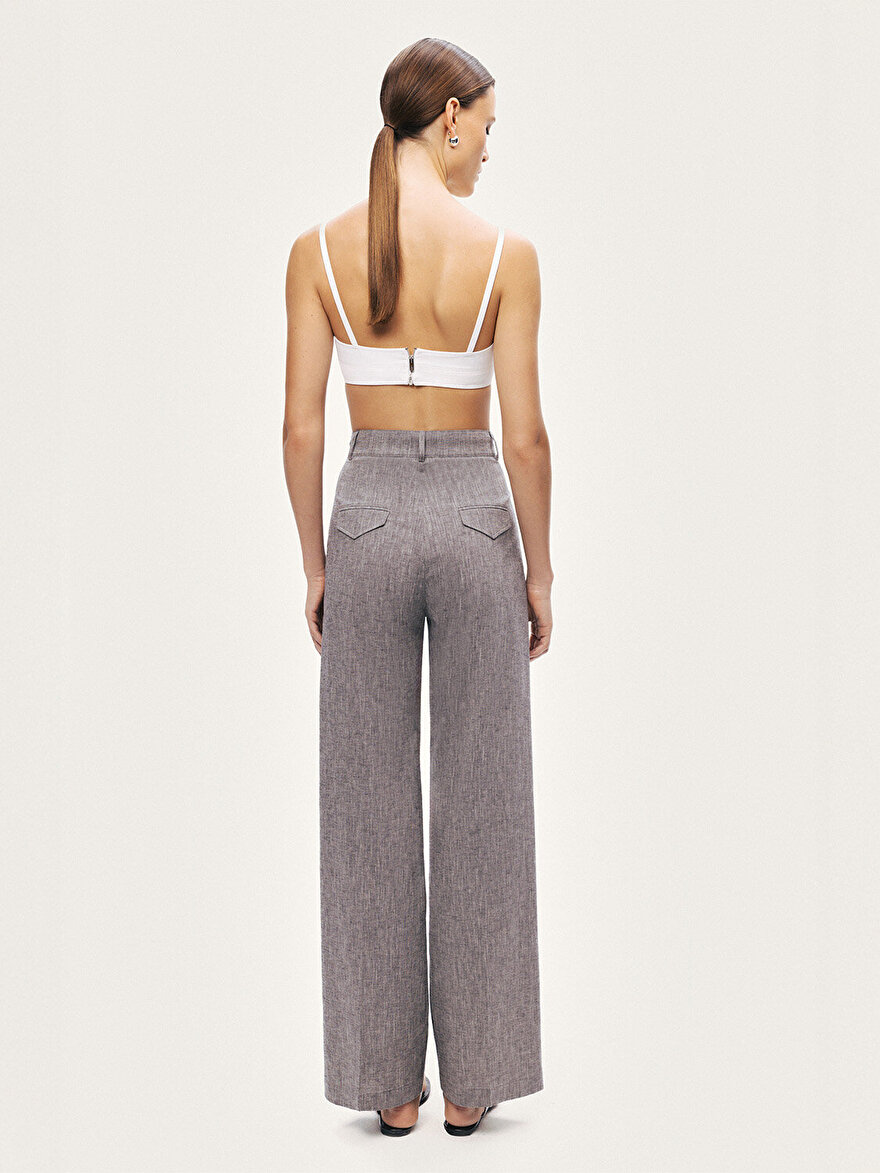 Nocturne Yüksek Geniş Paça Pantolon N26YN3499