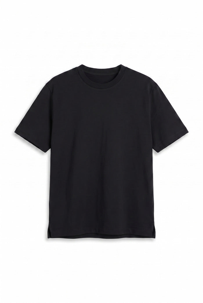 O Yaka Fırçalı 2 İplik T-Shirt JSCO