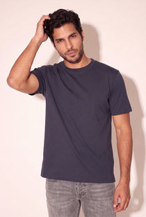 O Yaka Fırçalı 2 İplik T-Shirt JSCO