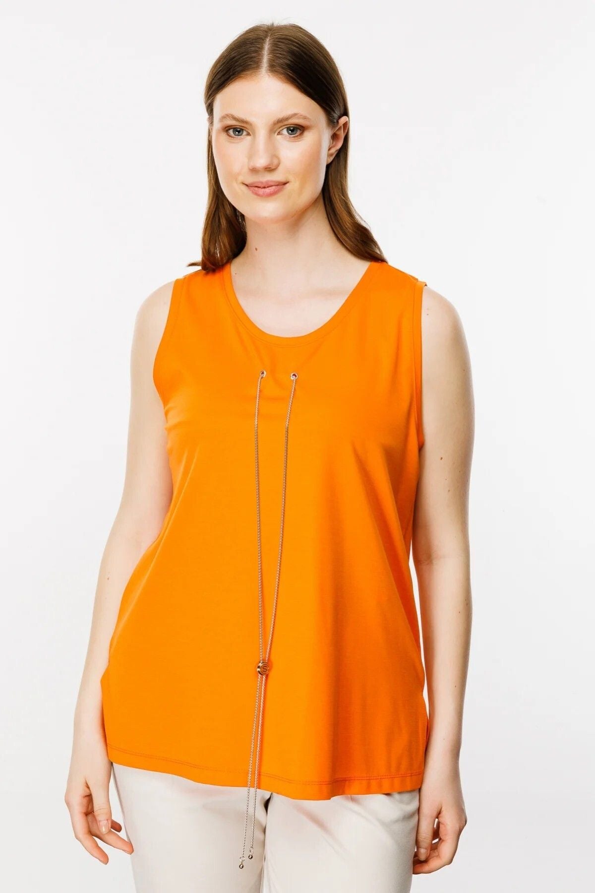 On Kadın Oversize Kolsuz Bluz - Minimalist Günlük Stil Ana görsel