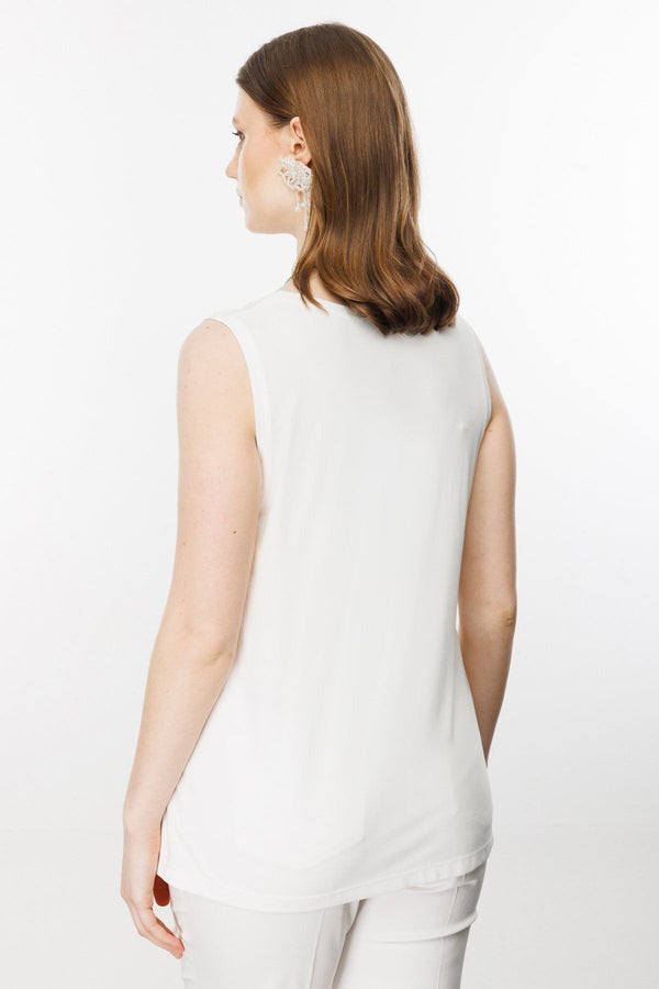 On Kadın Oversize Kolsuz Bluz - Minimalist Günlük Stil