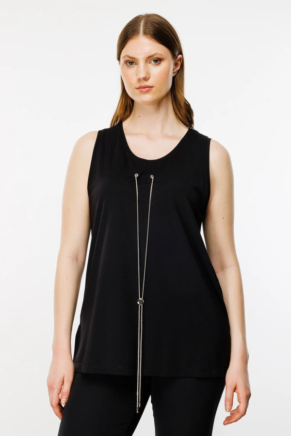 On Kadın Oversize Kolsuz Bluz - Minimalist Günlük Stil