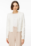 On Kadın Crop Hırka - Minimalist Oversized Incili Detaylı