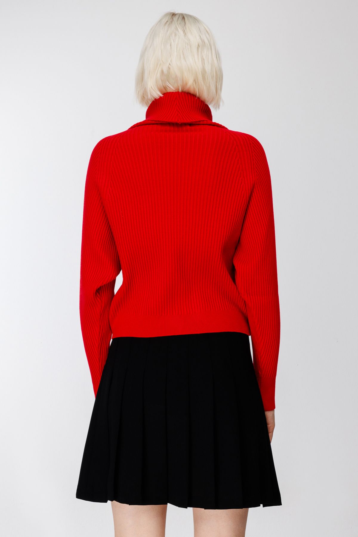 On Minimalist Boğazlı Crop Oversize Kazak - Günlük Şıklık