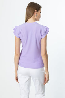On Kadın Minimalist V Yaka Kısa Kol Bluz - Regular Fit