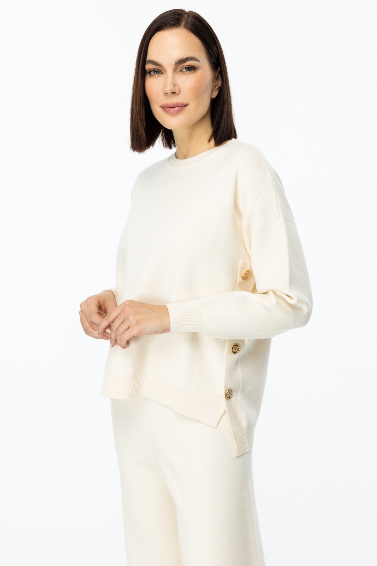 On Kadın Oversize Uzun Kol Minimalist Kazak - Günlük Kullanım İçin İdeal Secondary image
