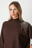 On Oversize 3/4 Sleeve Minimalist Women's Sweater - Everyday Chic